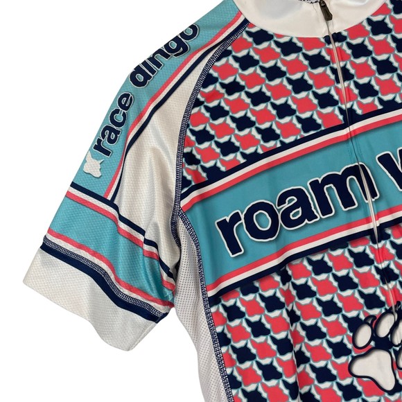 MENS JAKROO ROAM WILD RACE DINGO FULL ZIP SHORT SLEEVE CYCLING JERSEY SHIRT TOP - Picture 3 of 11